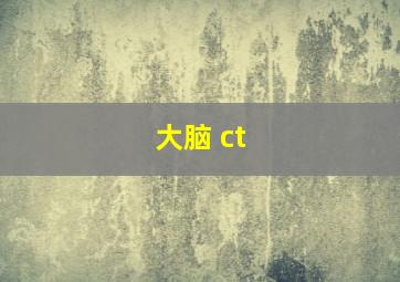 大脑 ct